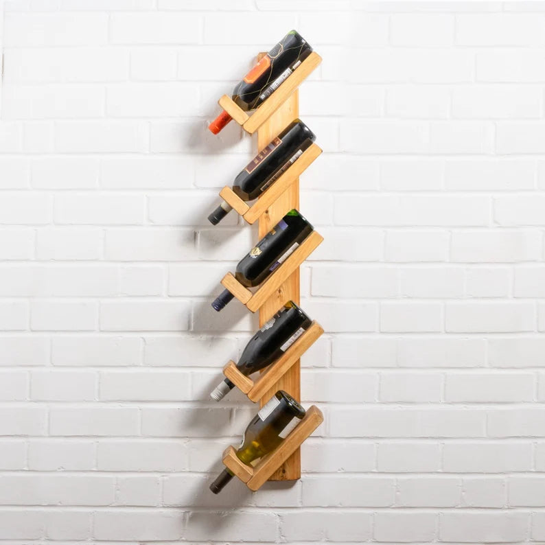 Solid Wood Wine Rack | Reclaimed Timber Style