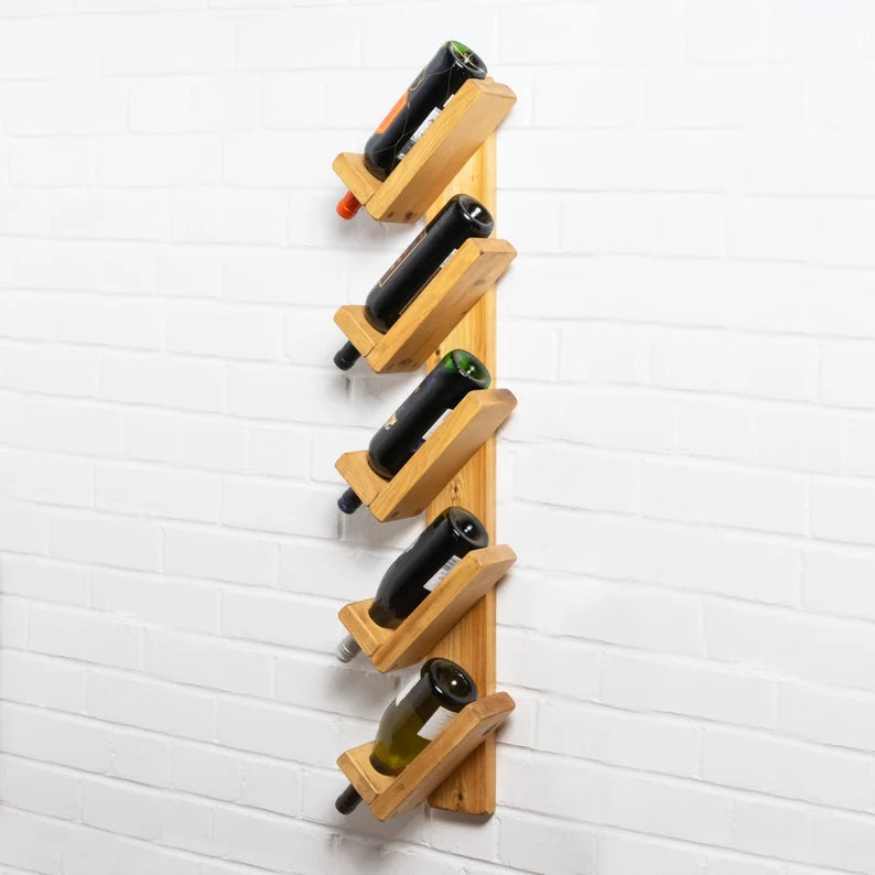 Solid Wood Wine Rack | Reclaimed Timber Style