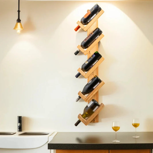 Solid Wood Wine Rack | Reclaimed Timber Style